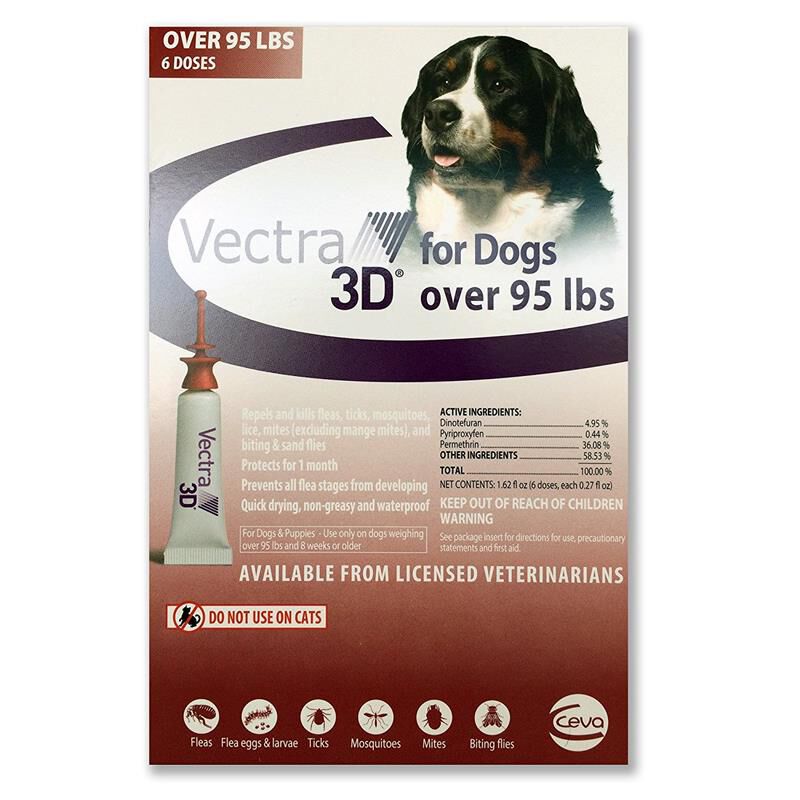 Vectra 3d for dogs 56 to 95 on sale lbs