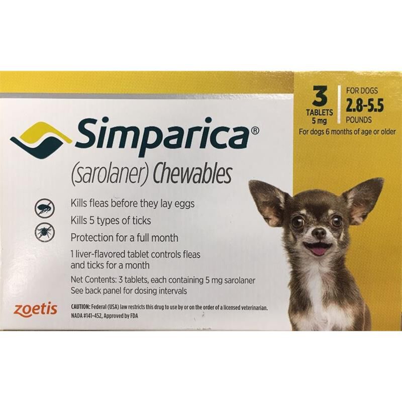 Simparica Chewable Tablets for Dogs Farm Fleet Rx Pet Pharmacy